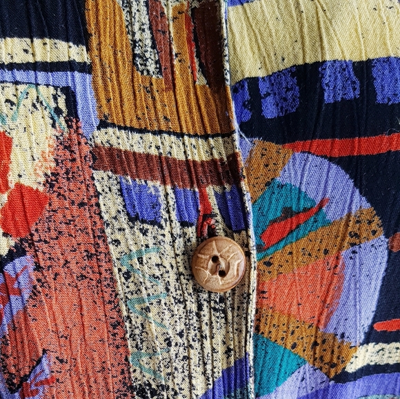 Laura Kieffer for Susan Burrowes Beautiful Vintage Print Blouse πβ¨πβ¨π - Picture 10 of 11